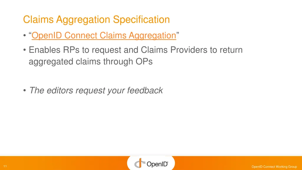 claims aggregation specification