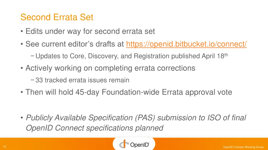 second errata set