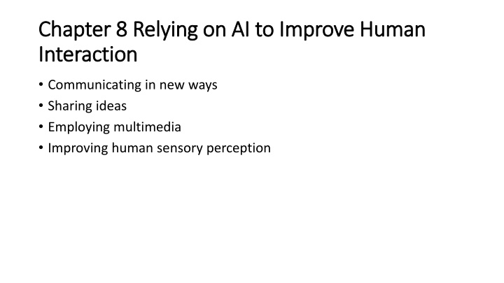 chapter 8 relying on ai to improve human chapter