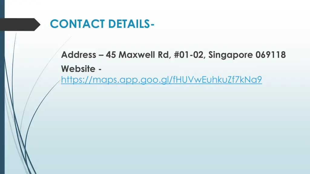 contact details