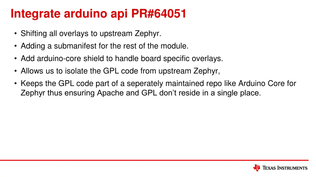 integrate arduino api pr 64051