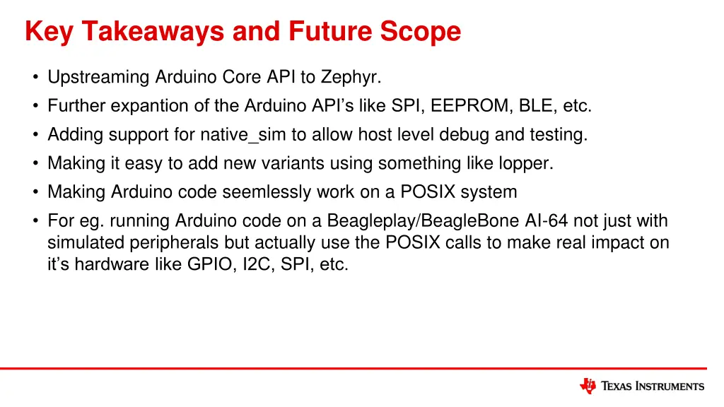 key takeaways and future scope