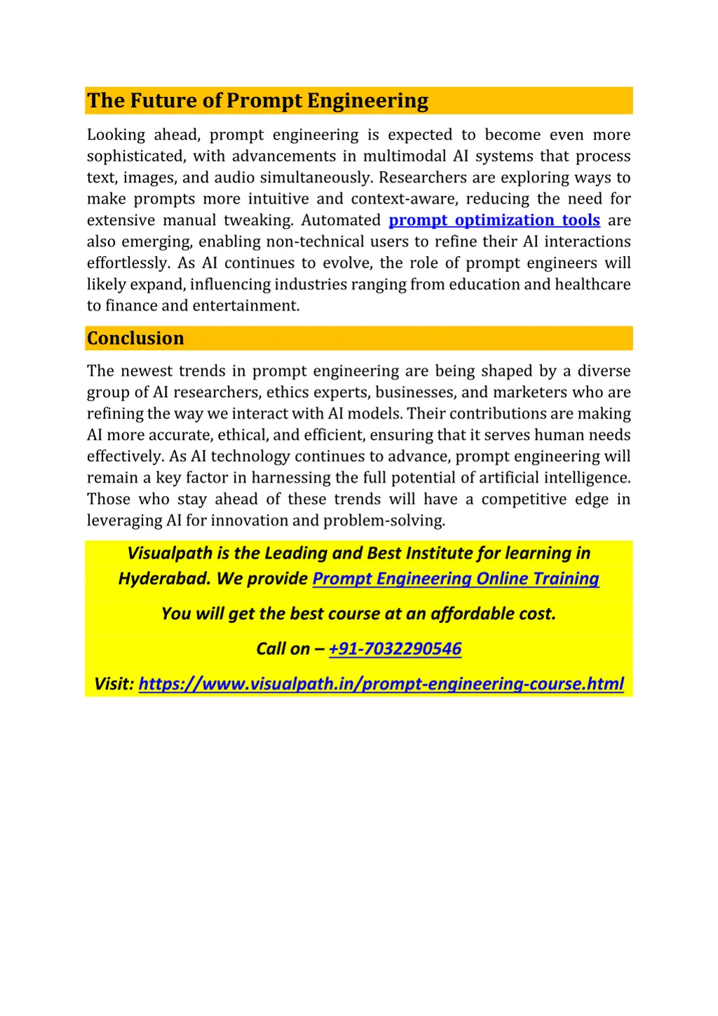 the future of prompt engineering