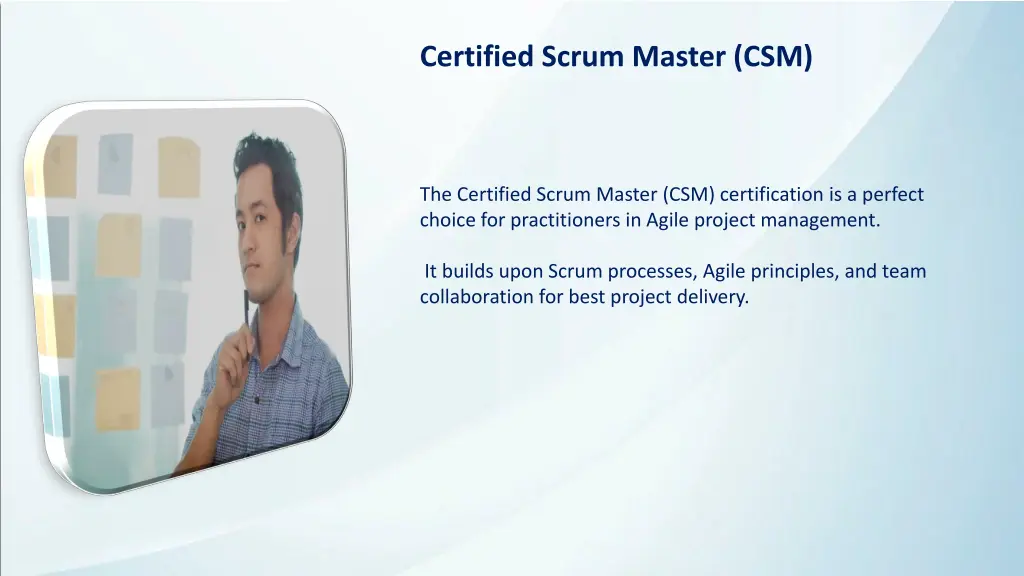 certified scrum master csm