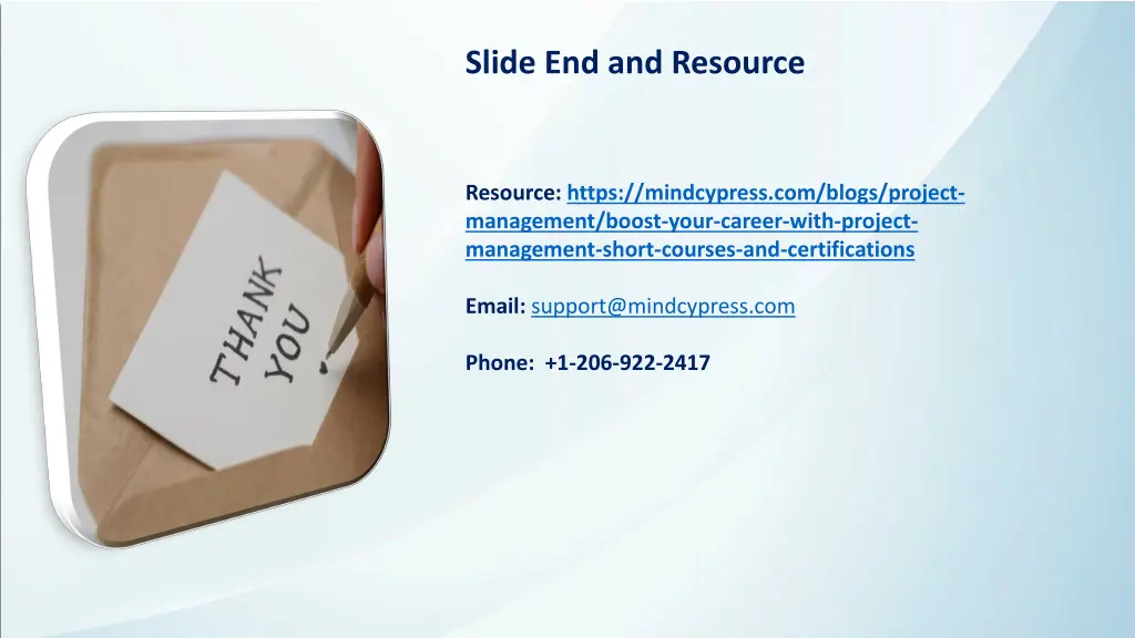 slide end and resource