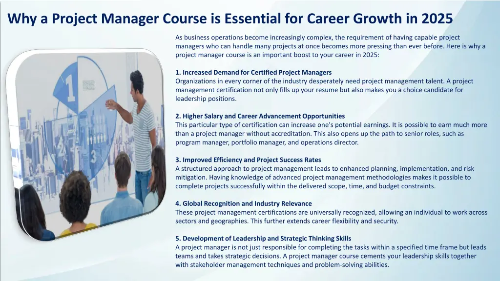 why a project manager course is essential
