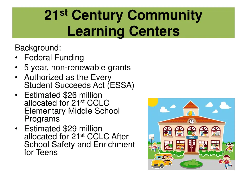 21 st century community learning centers