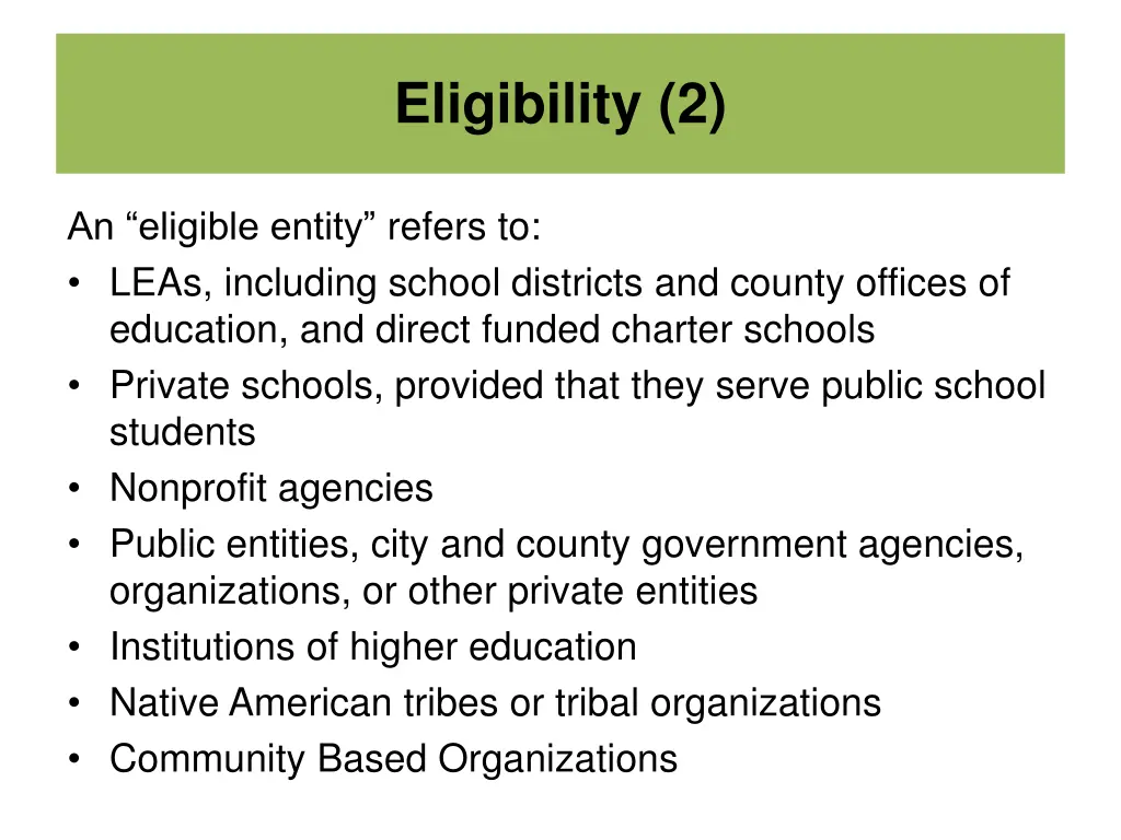 eligibility 2