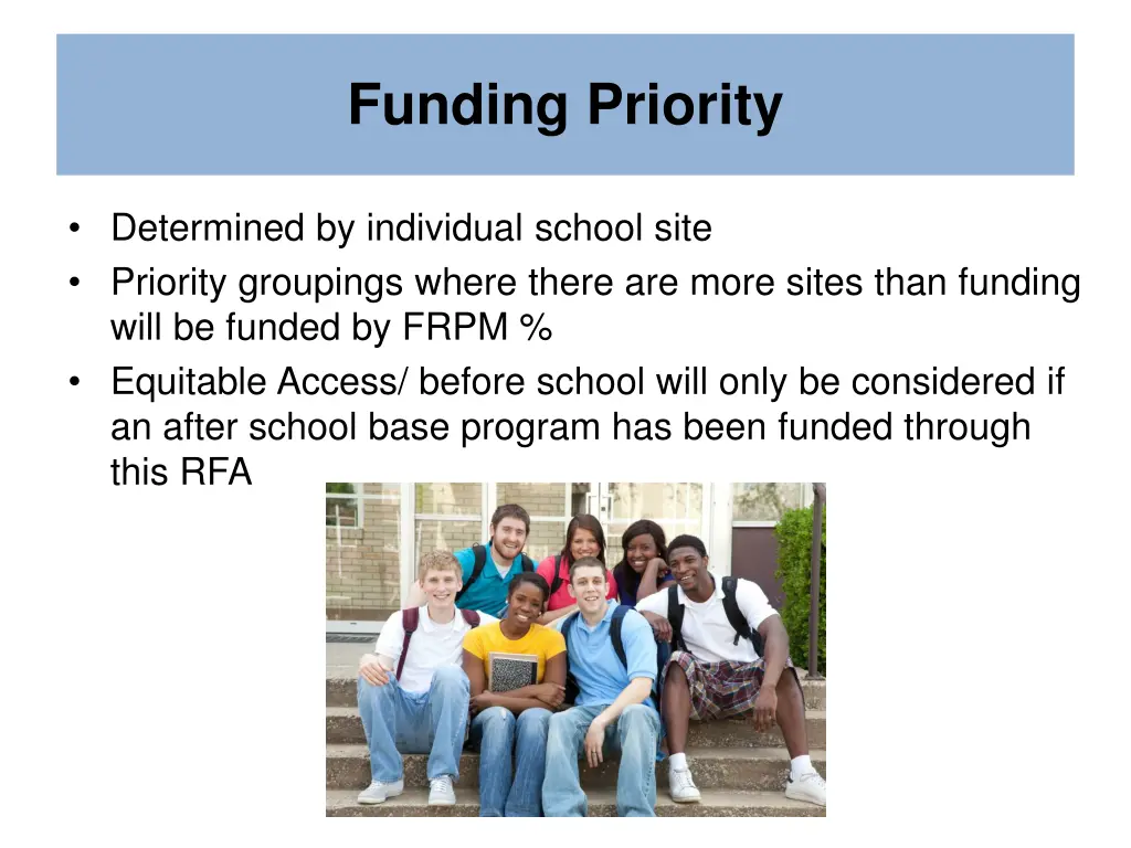 funding priority