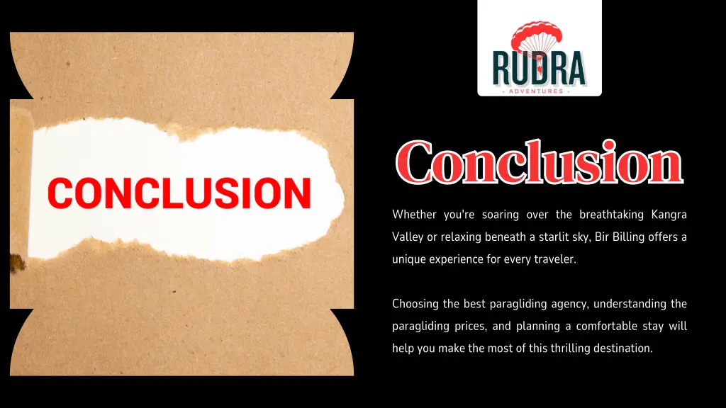 conclusion conclusion whether you re soaring over