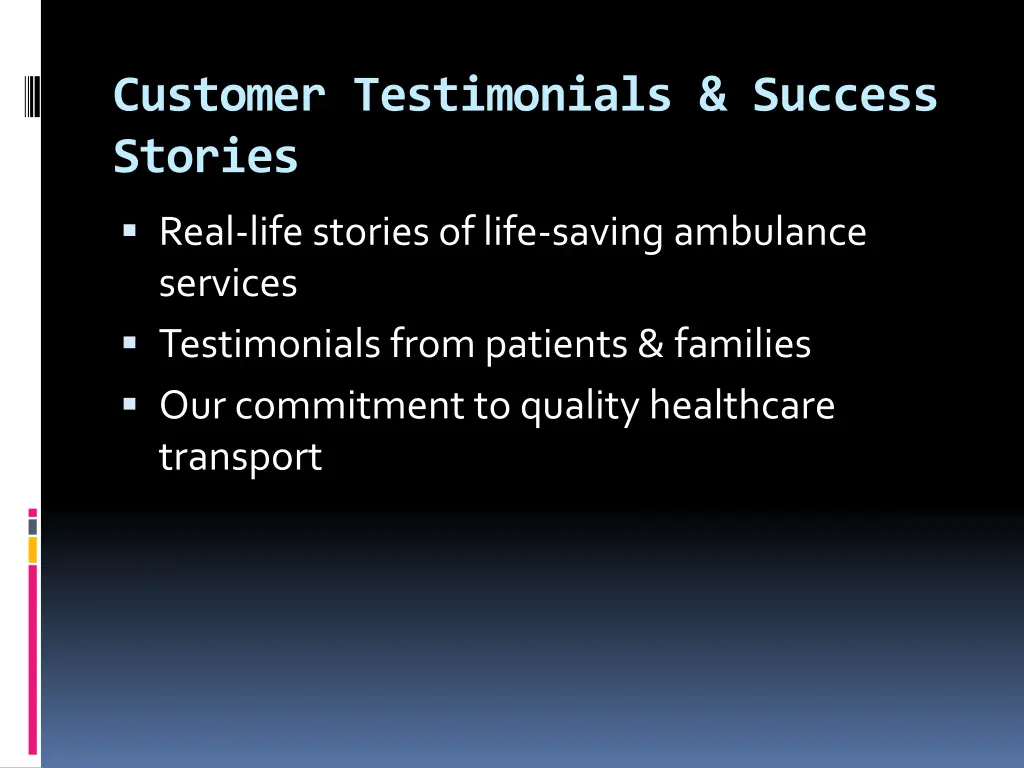 customer testimonials success stories