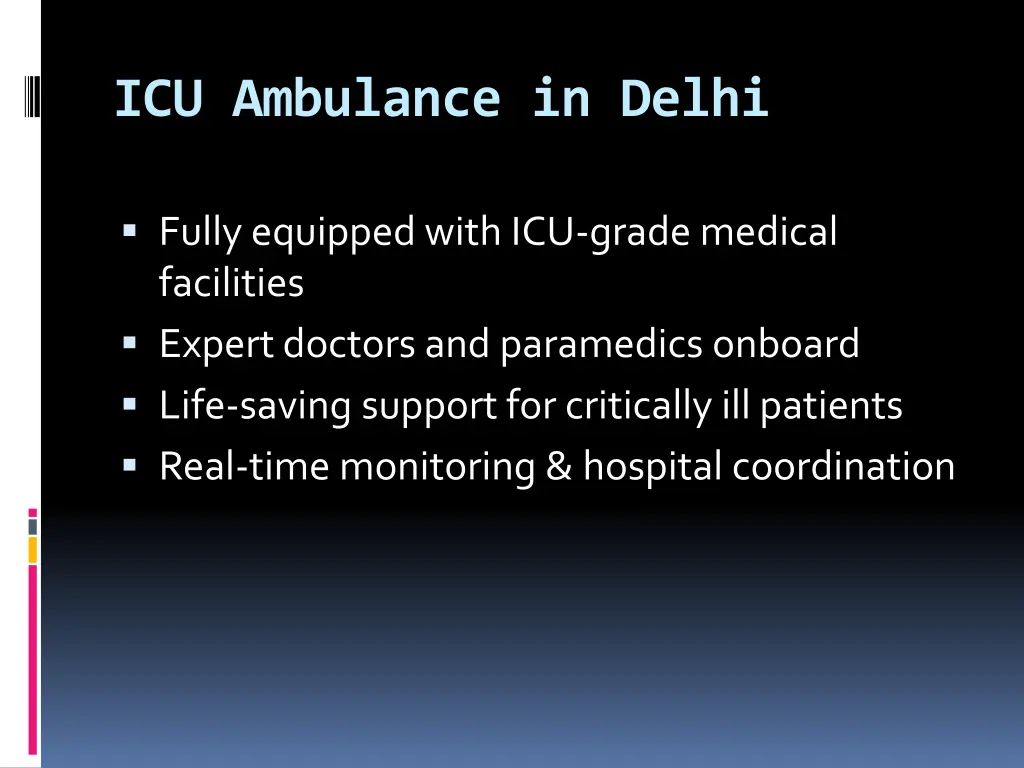 icu ambulance in delhi