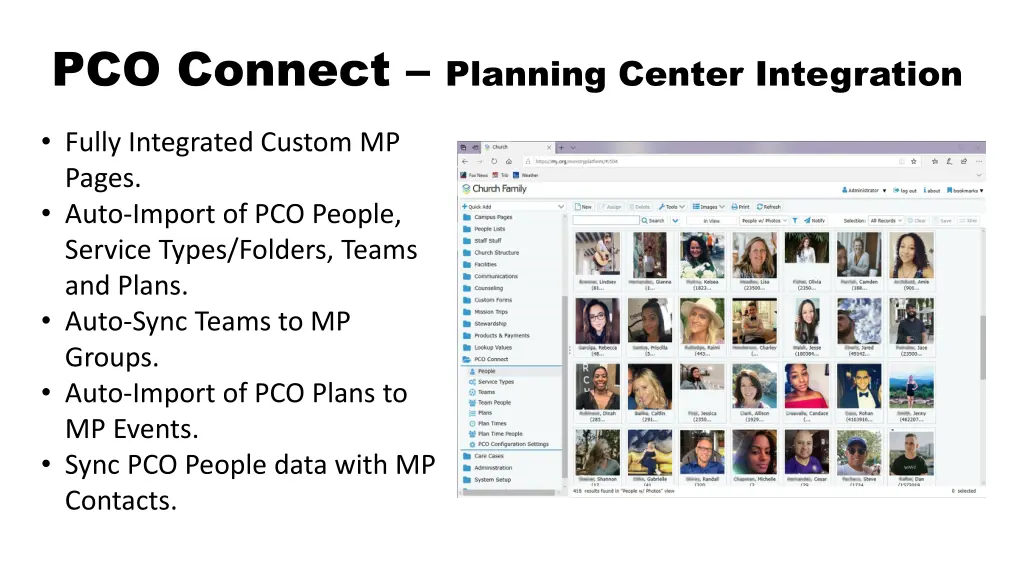 pco connect planning center integration