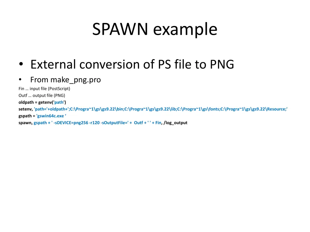 spawn example