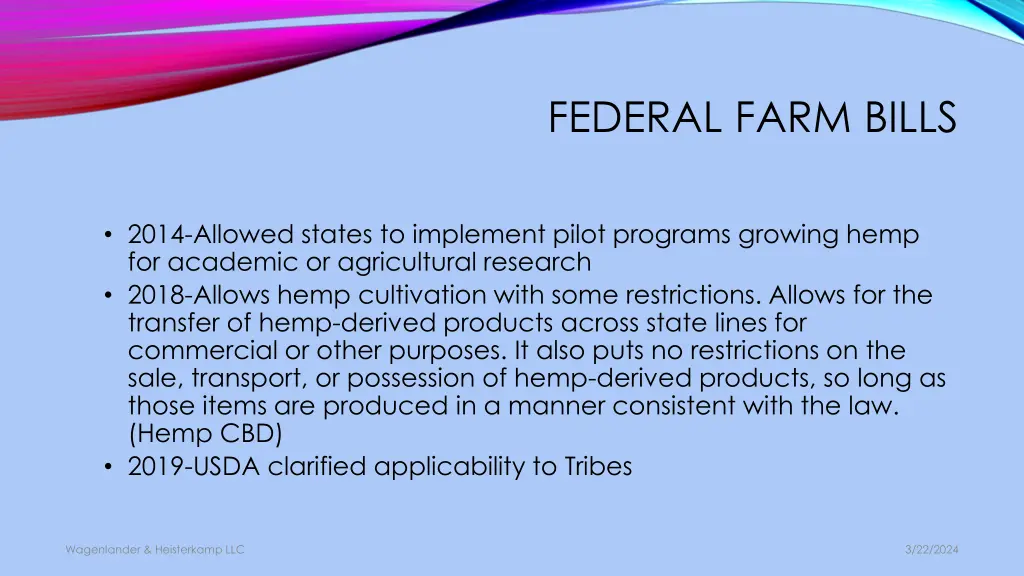 federal farm bills