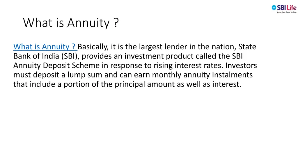 what is annuity 1