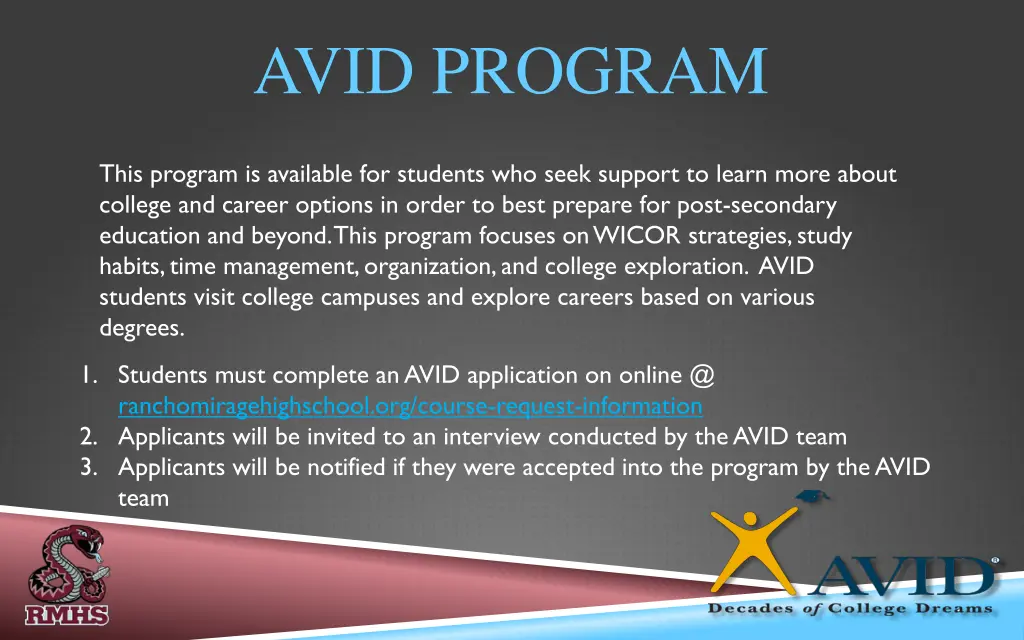 avid program