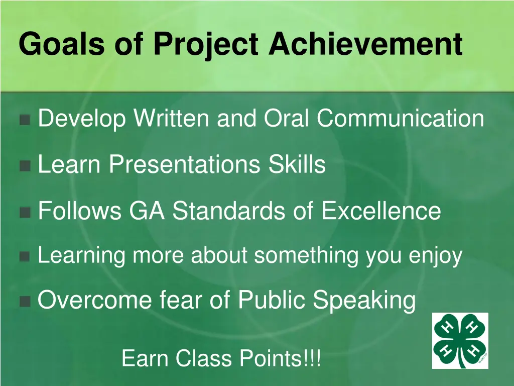 goals of project achievement