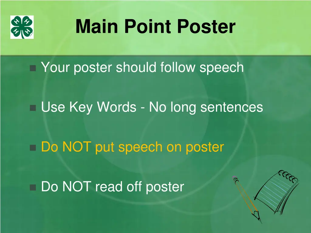 main point poster