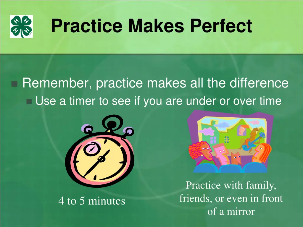 practice makes perfect