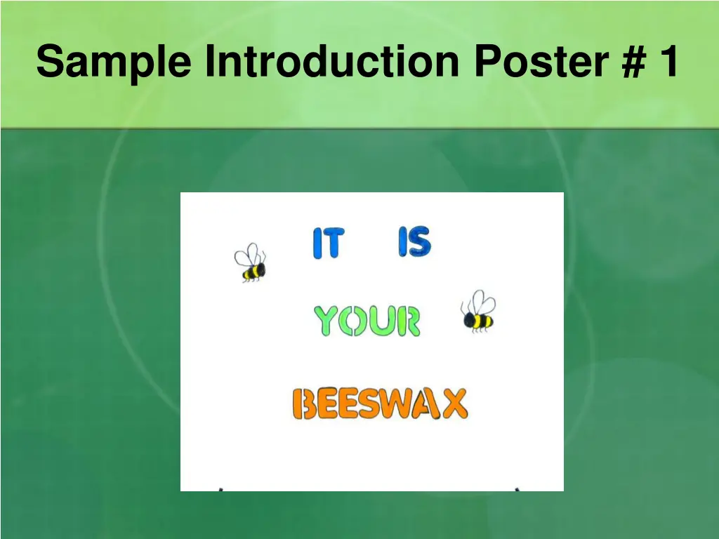 sample introduction poster 1