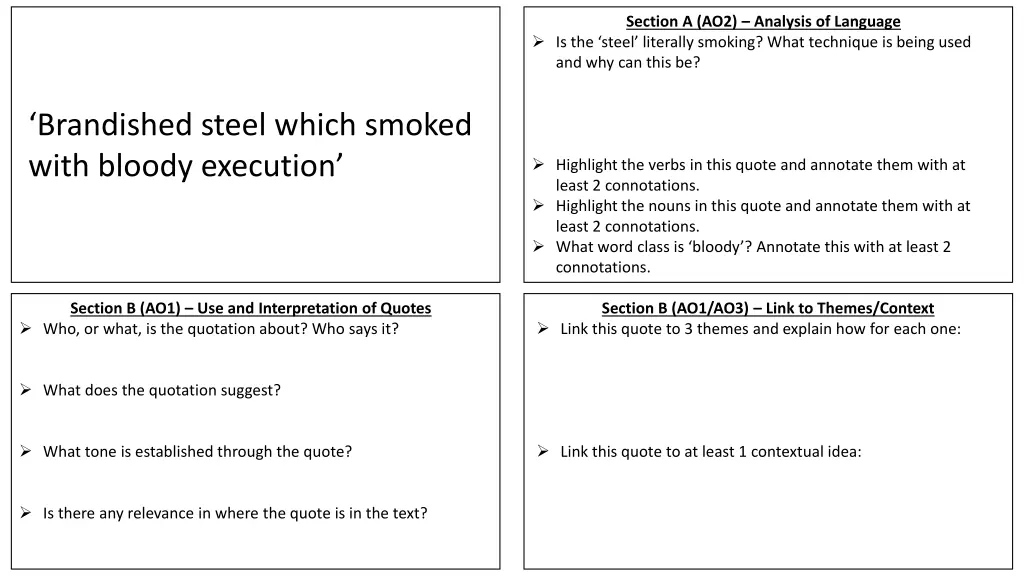 section a ao2 analysis of language is the steel