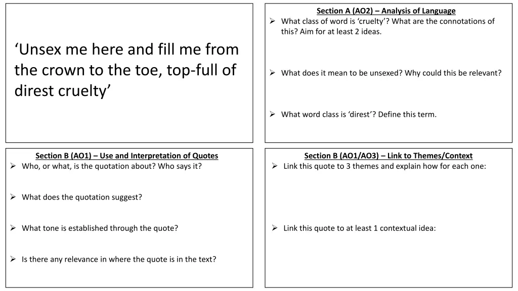 section a ao2 analysis of language what class