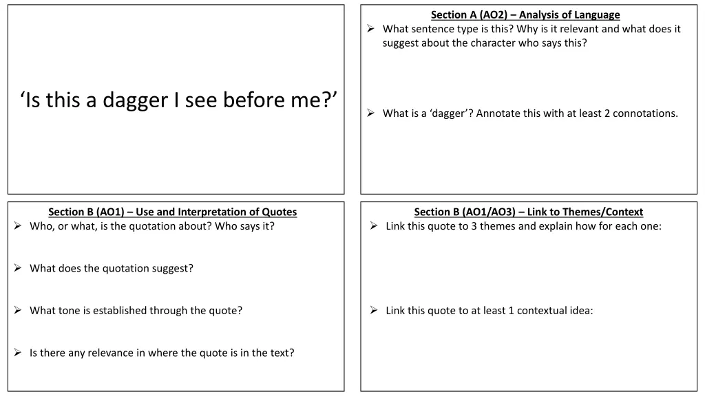 section a ao2 analysis of language what sentence 1