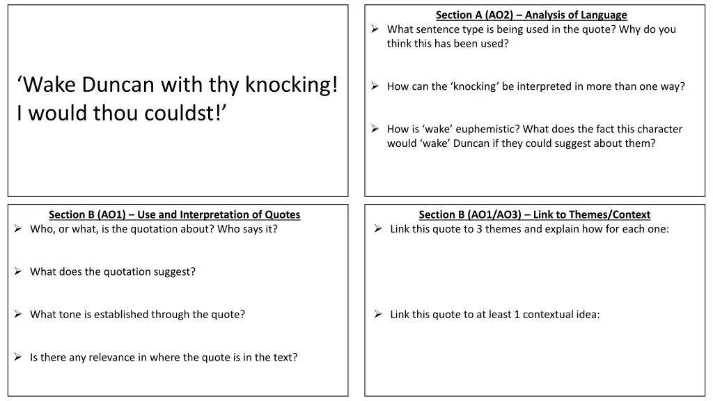 section a ao2 analysis of language what sentence 2