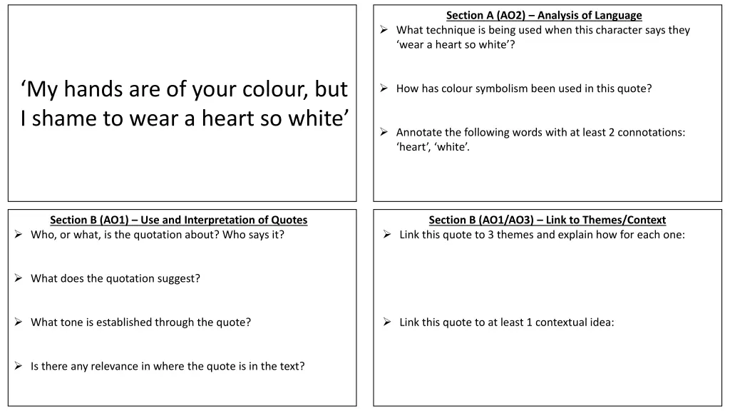 section a ao2 analysis of language what technique 1