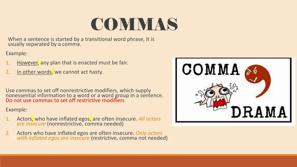 commas