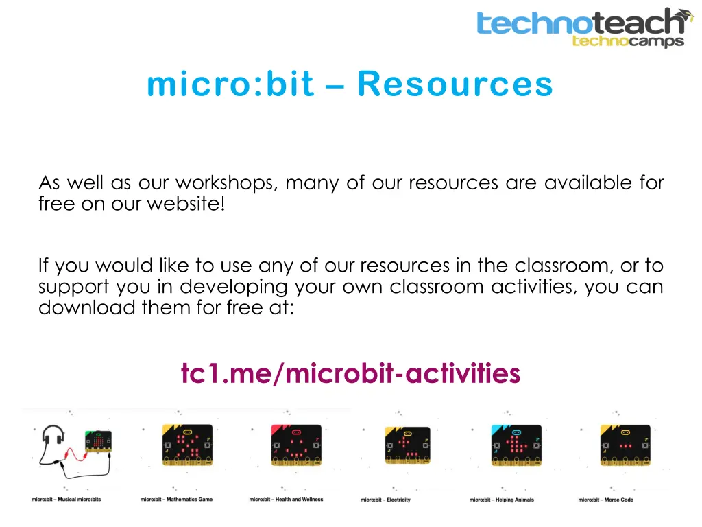 micro bit resources