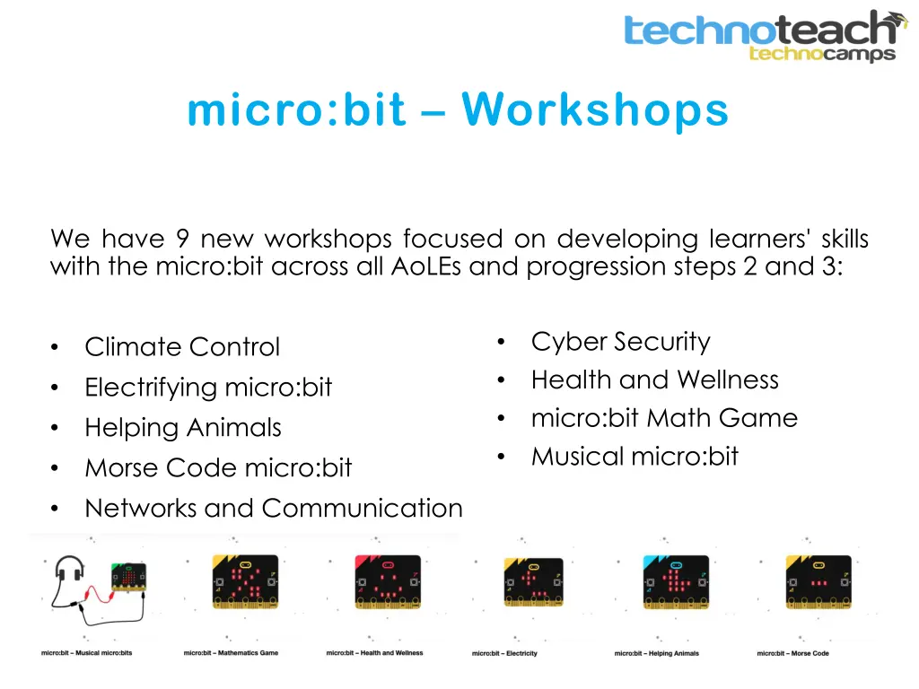 micro bit workshops