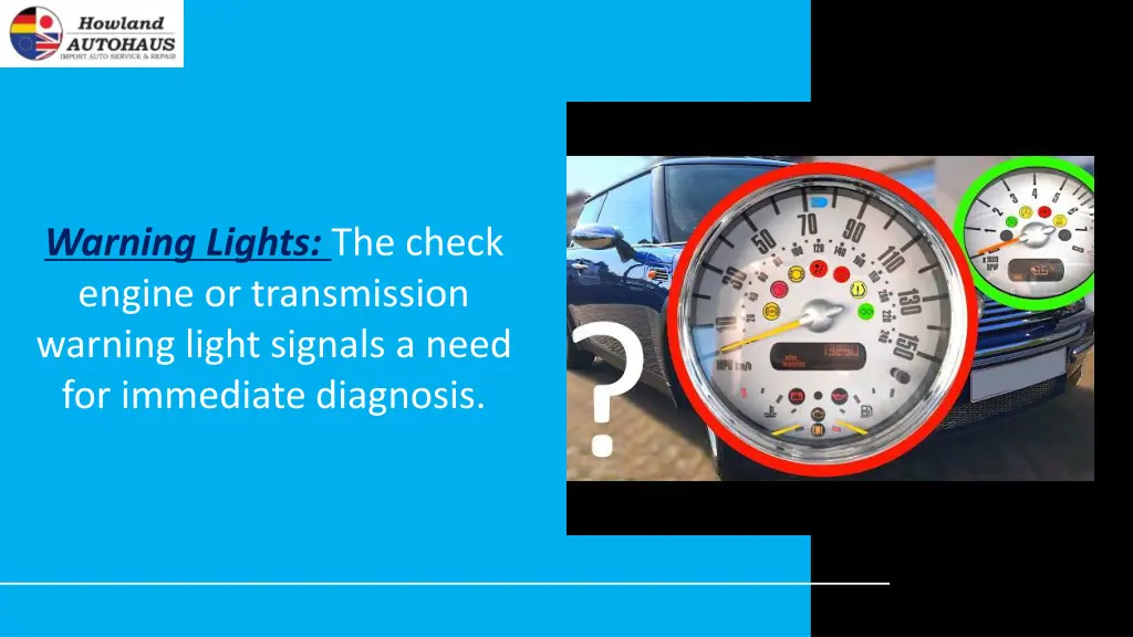 warning lights the check engine or transmission