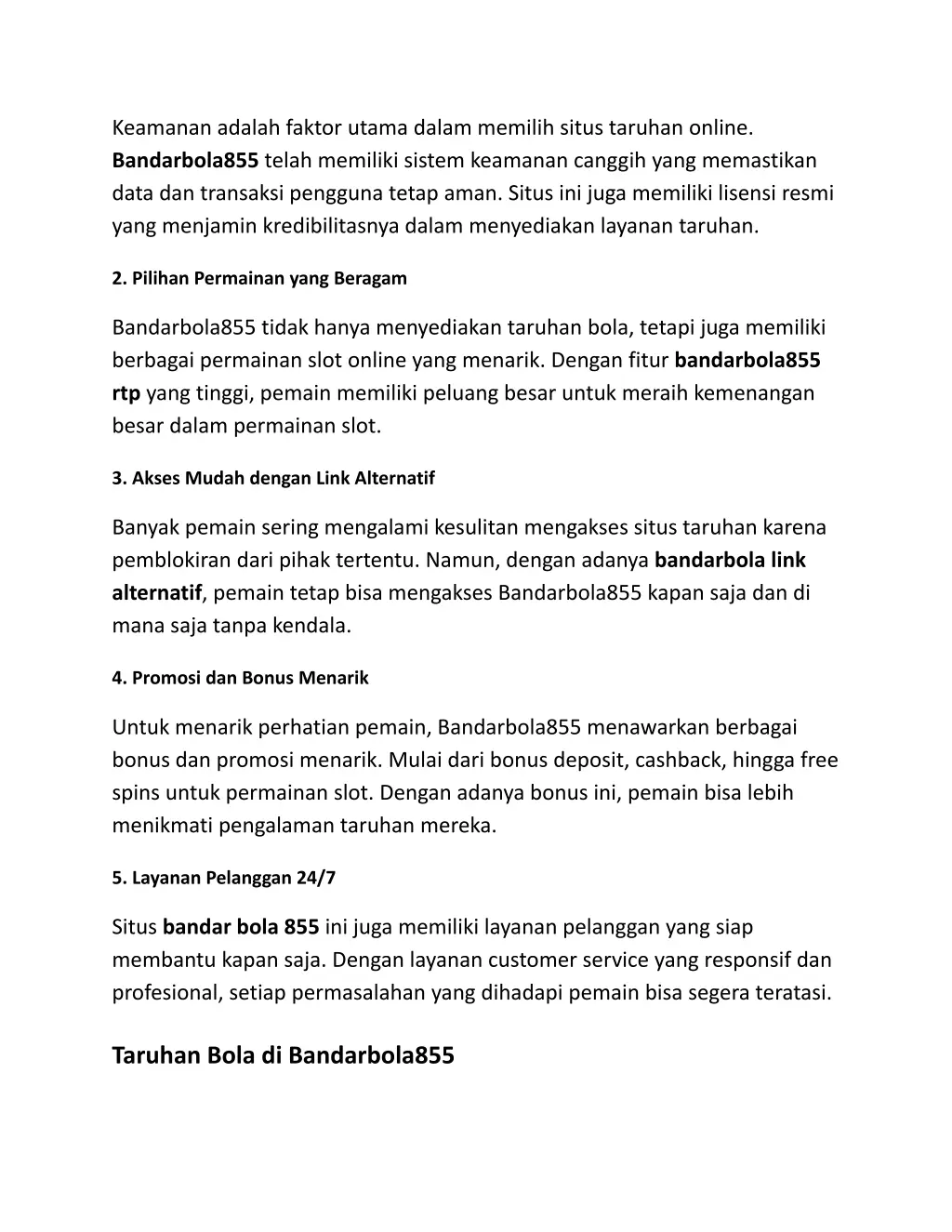 keamanan adalah faktor utama dalam memilih situs