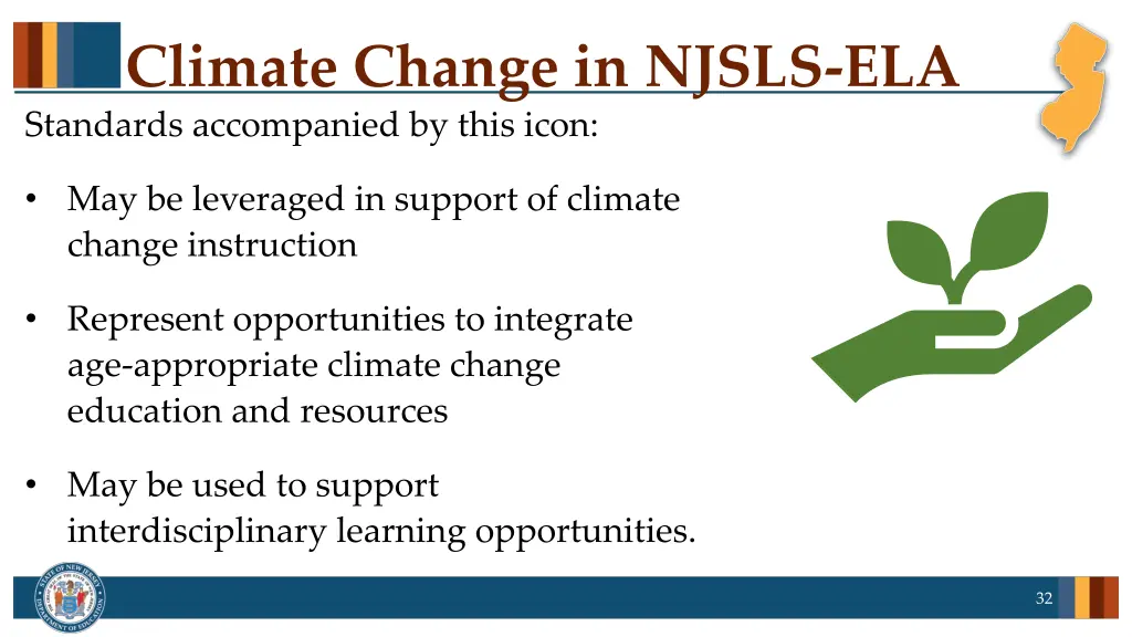 climate change in njsls ela standards accompanied