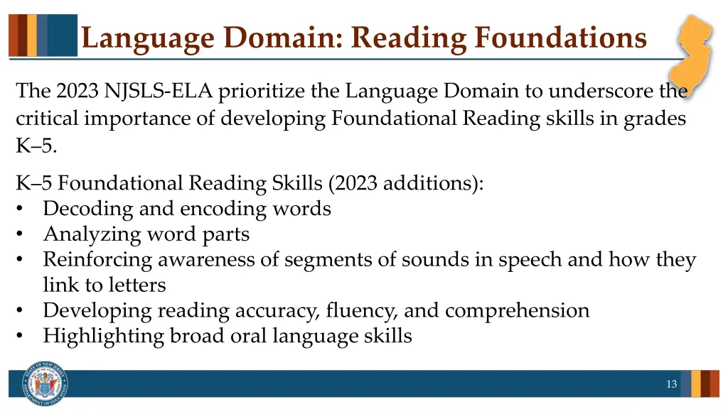 language domain reading foundations