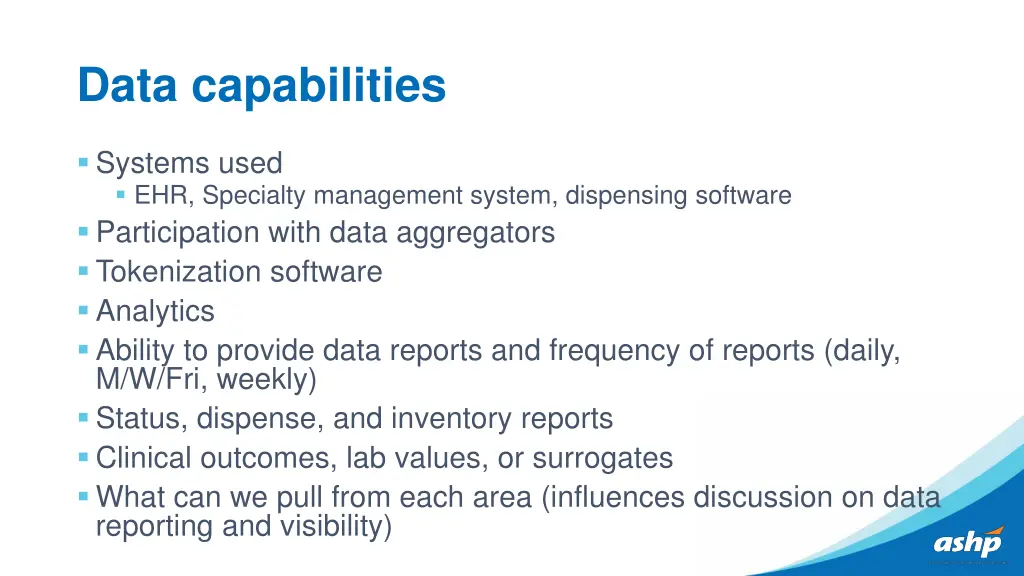 data capabilities