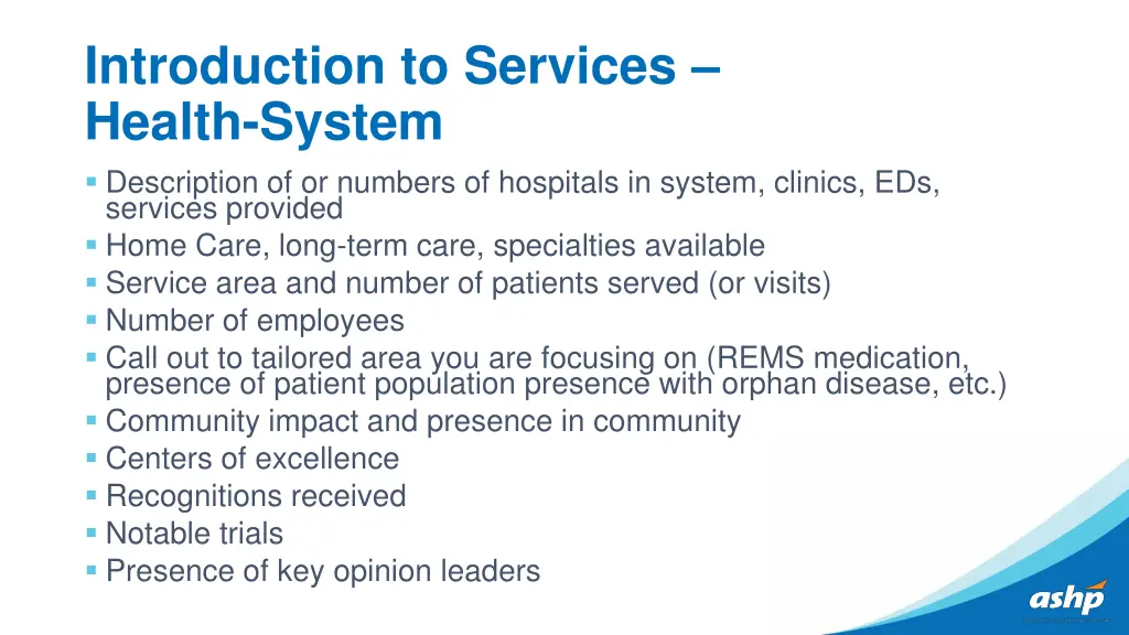 introduction to services health system