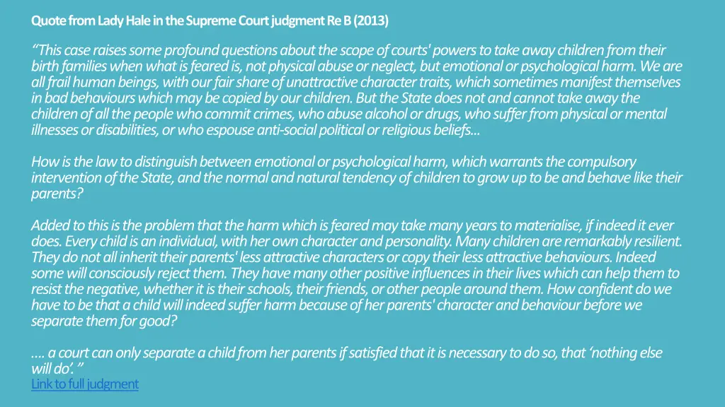 quote from lady hale in the supreme court