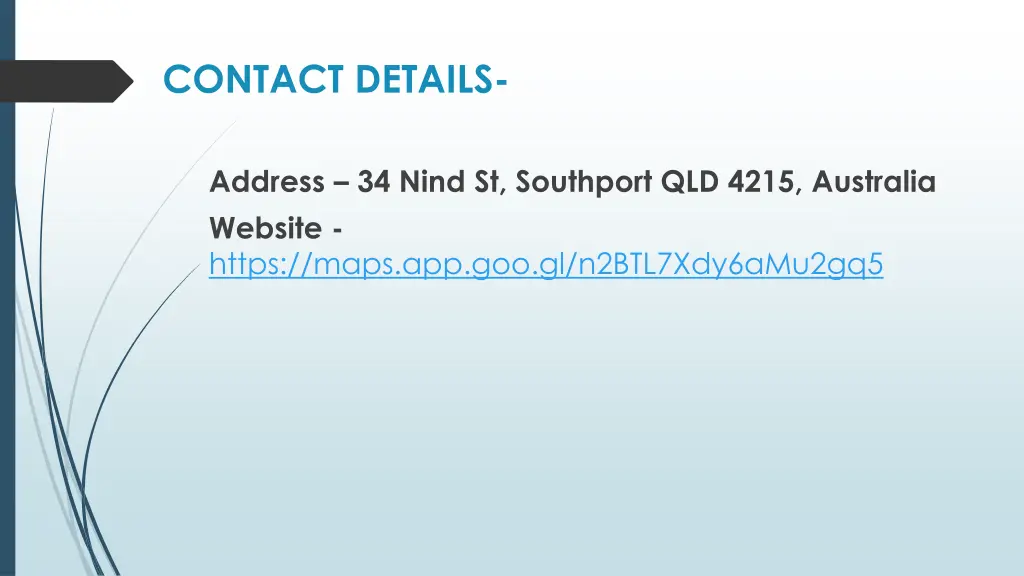 contact details