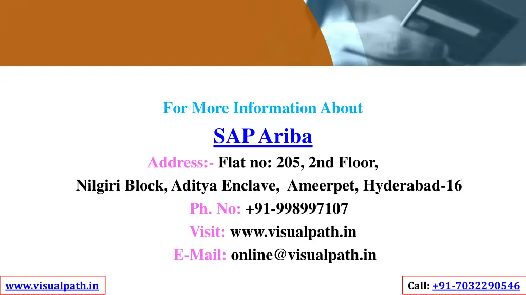 for more information about sap ariba address flat