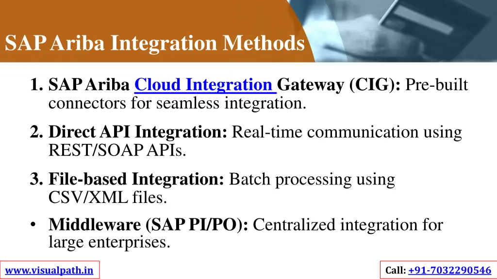 sap ariba integration methods
