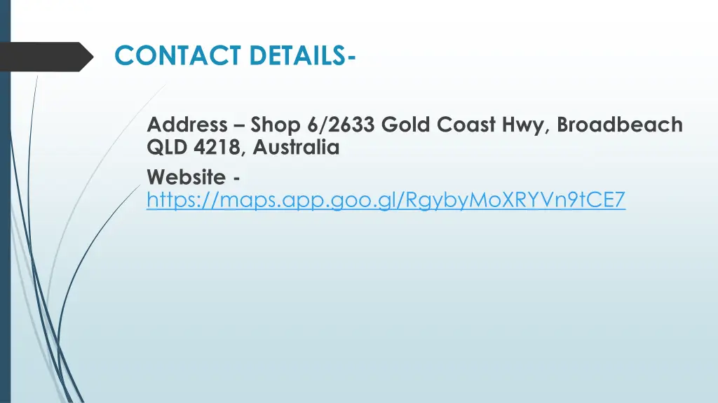 contact details