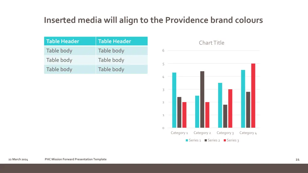 inserted media will align to the providence brand