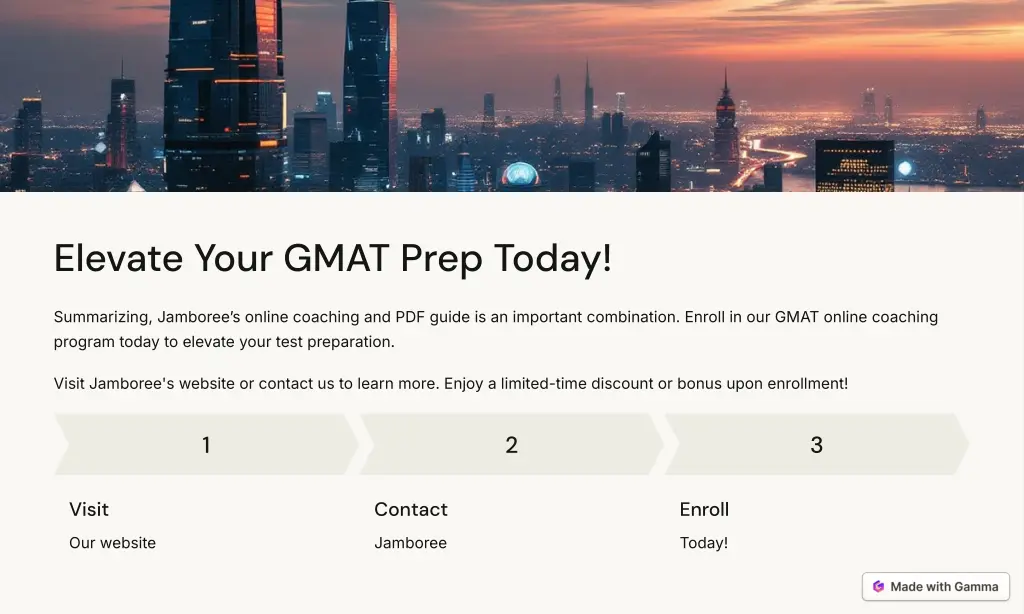 elevate your gmat prep today