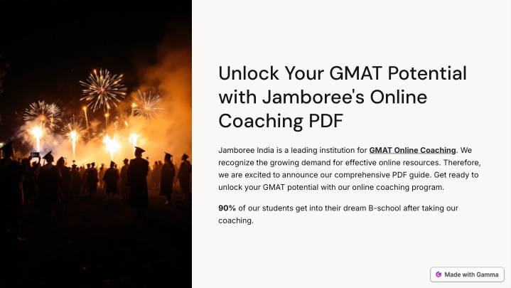 unlock your gmat potential with jamboree s online
