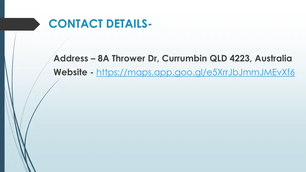 contact details