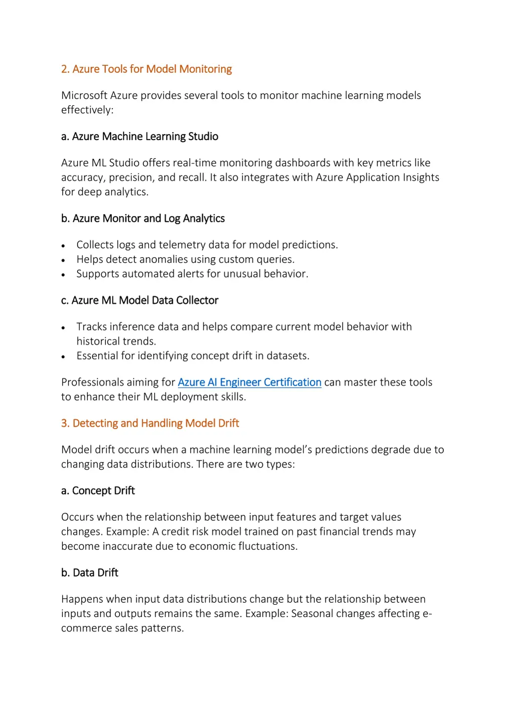 2 azure tools for model monitoring 2 azure tools