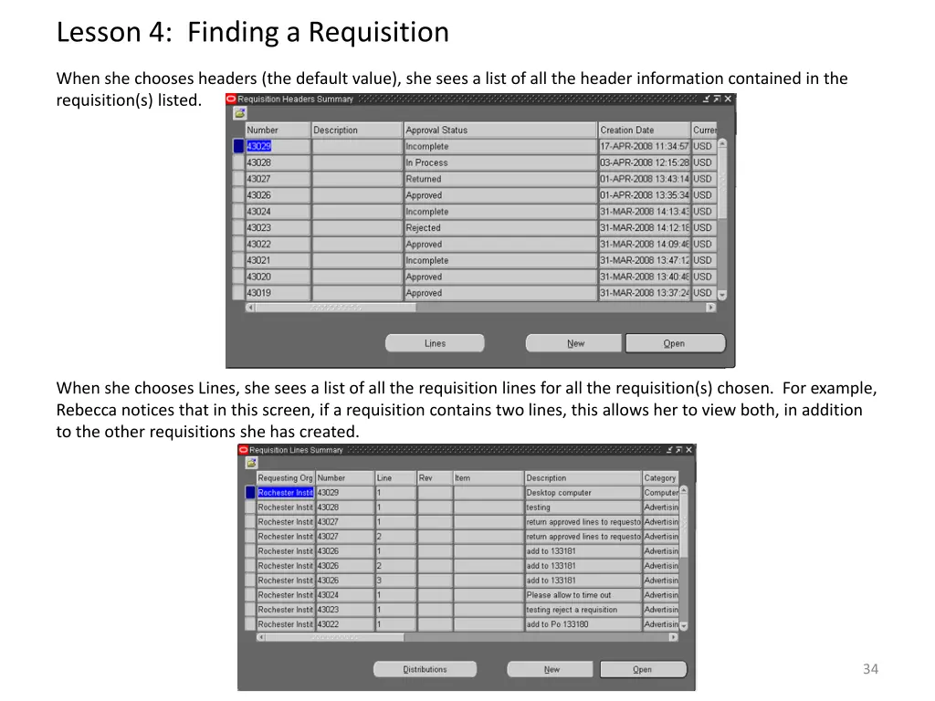 lesson 4 finding a requisition 4